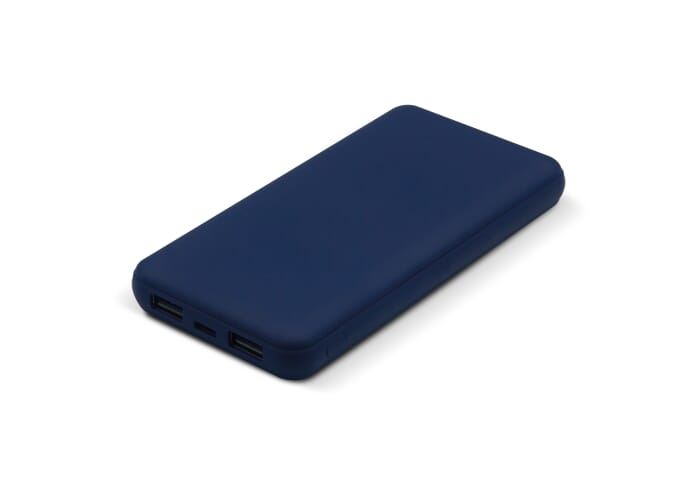 Powerbank publicitaire soft touch 8000 mAh Elite Bleu foncé